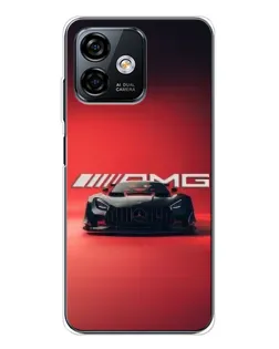 Чехол для Ulefone Note 16 Pro с картинкой «Mercedes AMG — красная линия»