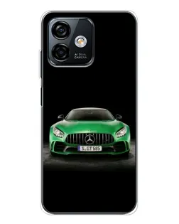 Чехол для Ulefone Note 16 Pro с картинкой «Mercedes — неоновый лого»