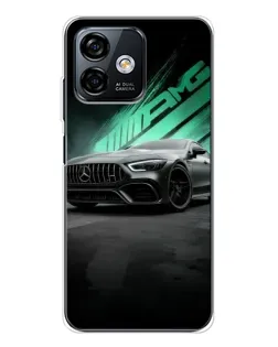 Чехол для Ulefone Note 16 Pro с картинкой «Темный Mercedes AMG»