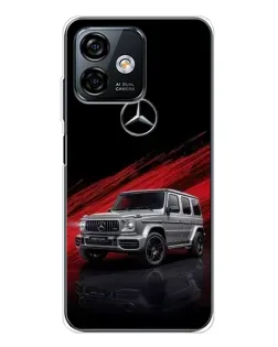 Чехол для Ulefone Note 16 Pro с картинкой «Mercedes G-Class красный»