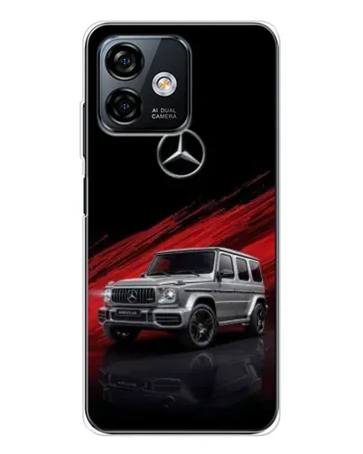 Чехол для Ulefone Note 16 Pro с картинкой «Mercedes G-Class красный»