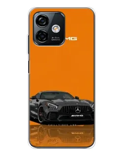 Чехол для Ulefone Note 16 Pro с картинкой «Оранжевый Mercedes AMG»