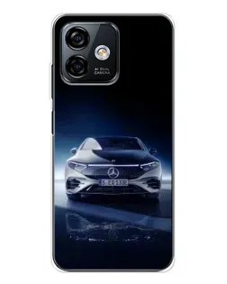 Чехол для Ulefone Note 16 Pro с картинкой «Ночной Mercedes EQ»