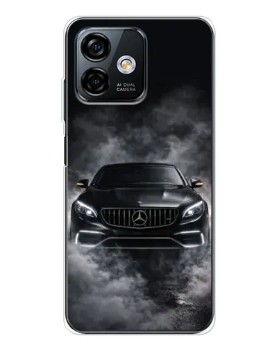 Чехол для Ulefone Note 16 Pro с картинкой «Mercedes в дыму»