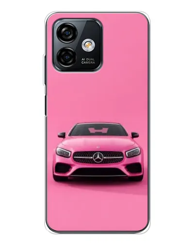 Чехол для Ulefone Note 16 Pro с картинкой «Розовый Mercedes AMG»