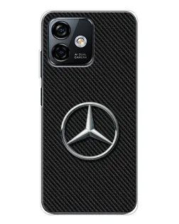 Чехол для Ulefone Note 16 Pro с картинкой «Карбоновый Mercedes стиль»