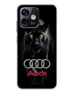 Чехол для Ulefone Note 16 Pro с картинкой «Пантера и Audi»