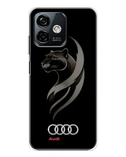 Чехол для Ulefone Note 16 Pro с картинкой «Графика — пантера и Audi»