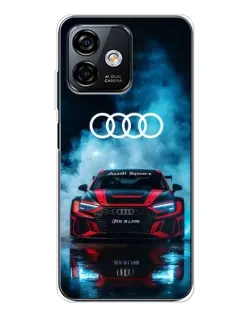 Чехол для Ulefone Note 16 Pro с картинкой «Audi Sport — неон»