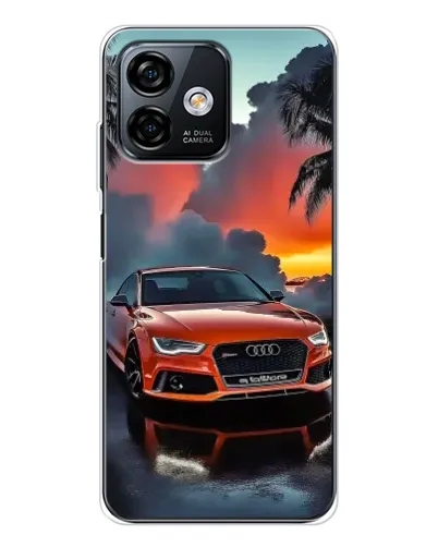 Чехол для Ulefone Note 16 Pro с картинкой «Audi — закат»
