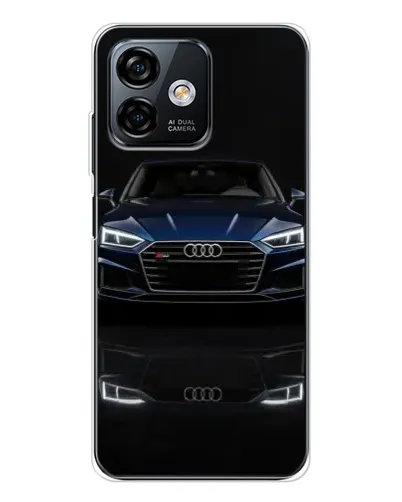 Чехол для Ulefone Note 16 Pro с картинкой «Audi — ночное отражение»