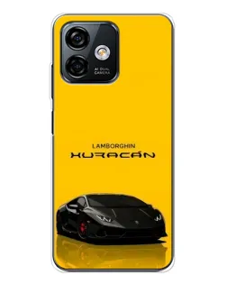 Чохол для Ulefone Note 16 Pro з картинкою «Lamborghini Huracan чорний»