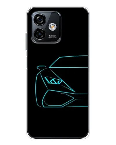 Чохол для Ulefone Note 16 Pro з картинкою «Блакитний силует Lamborghini» Чохол для Ulefone Note 16 Pro з картинкою «Блакитний силует Lamborghini»