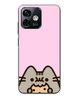 Чехол для Ulefone Note 16 Pro с картинкой «Pusheen и печенье» Чехол для Ulefone Note 16 Pro с картинкой «Pusheen и печенье»