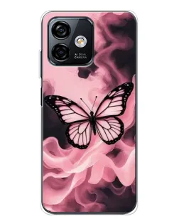 Чехол для Ulefone Note 16 Pro с картинкой «Бабочка в дыму»