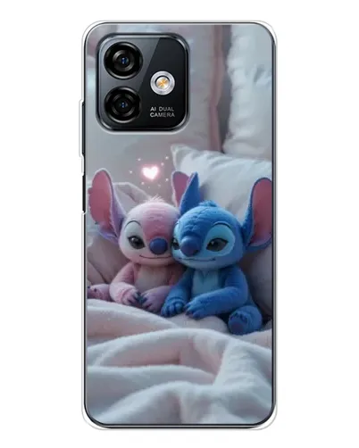 Чехол для Ulefone Note 16 Pro с картинкой «Плюшевые Стич Ангел»