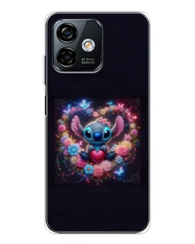 Чохол для Ulefone Note 16 Pro з картинкою «Stitch у квітах» Чохол для Ulefone Note 16 Pro з картинкою «Stitch у квітах»