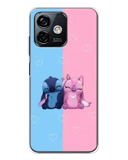Чохол для Ulefone Note 16 Pro з картинкою «Stitch та Angel Love»