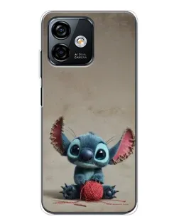 Чохол для Ulefone Note 16 Pro з картинкою «Стіч на чоричневому фоні»