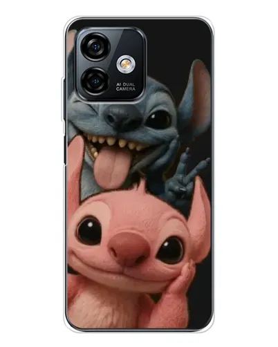 Чехол для Ulefone Note 16 Pro с картинкой «Стич и Ангел»