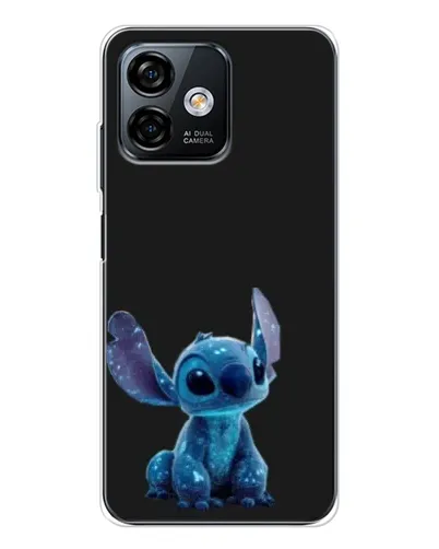 Чехол для Ulefone Note 16 Pro с картинкой «Стич на черном»