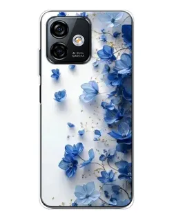 Чохол для Ulefone Note 16 Pro з картинкою «Блакитний квітковий каскад» Чохол для Ulefone Note 16 Pro з картинкою «Блакитний квітковий каскад»