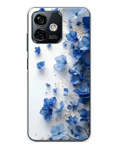 Чохол для Ulefone Note 16 Pro з картинкою «Блакитний квітковий каскад»