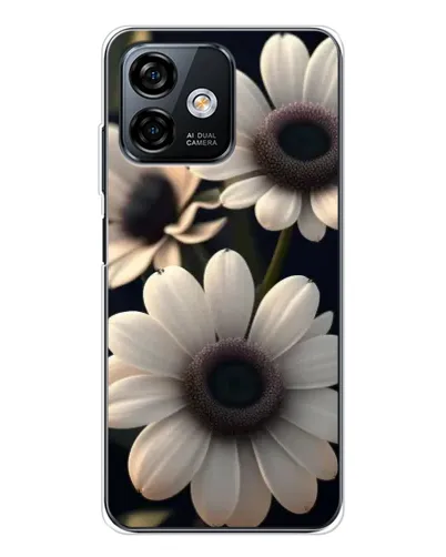 Чохол для Ulefone Note 16 Pro з картинкою «Білі маргаритки макро»
