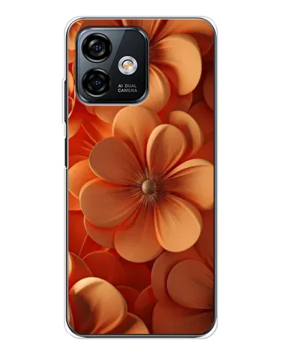 Чохол для Ulefone Note 16 Pro з картинкою «Помаранчева макро квітка»