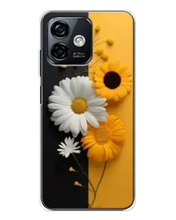 Чохол для Ulefone Note 16 Pro з картинкою «Соняшник та ромашка» Чохол для Ulefone Note 16 Pro з картинкою «Соняшник та ромашка»