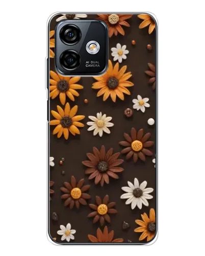 Чохол для Ulefone Note 16 Pro з картинкою «Візерунок з маленьких соняшників»