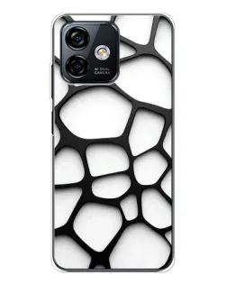 Чехол для Ulefone Note 16 Pro с картинкой «Белая объемная сетка» Чехол для Ulefone Note 16 Pro с картинкой «Белая объемная сетка»
