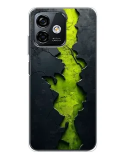 Чехол для Ulefone Note 16 Pro с картинкой «Салатовый разлом скалы» Чехол для Ulefone Note 16 Pro с картинкой «Салатовый разлом скалы»