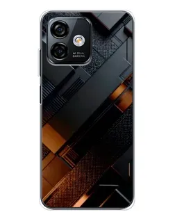 Чохол для Ulefone Note 16 Pro з картинкою «Чорні геометричні блоки»