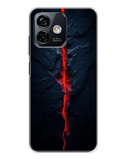 Чохол для Ulefone Note 16 Pro з картинкою «Червона лавова тріщина»