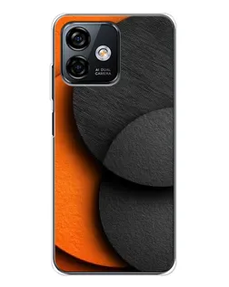 Чохол для Ulefone Note 16 Pro з картинкою «Геометрія помаранчевих кіл»