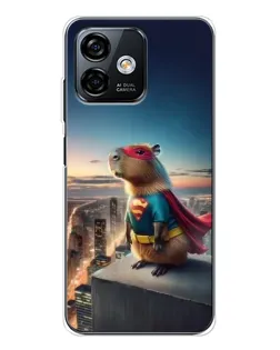 Чехол для Ulefone Note 16 Pro с картинкой «Капи-мен супергерой»