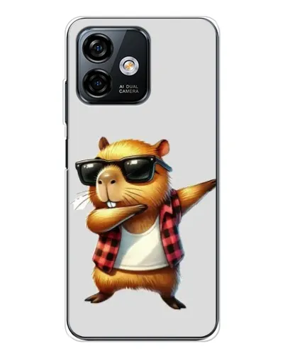 Чехол для Ulefone Note 16 Pro с картинкой «Капибара рэпер даб»