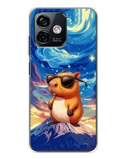 Чехол для Ulefone Note 16 Pro с картинкой «Капибара Ван Гога»