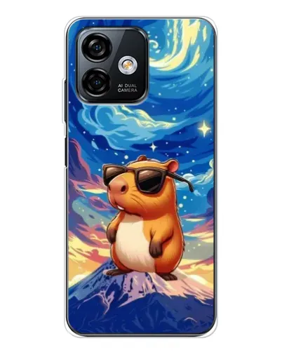 Чехол для Ulefone Note 16 Pro с картинкой «Капибара Ван Гога»