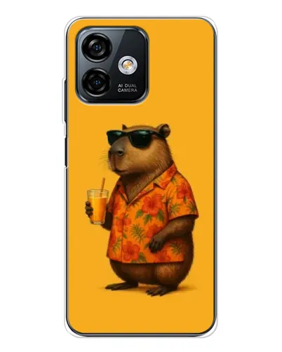 Чехол для Ulefone Note 16 Pro с картинкой «Капибара на отдыхе»