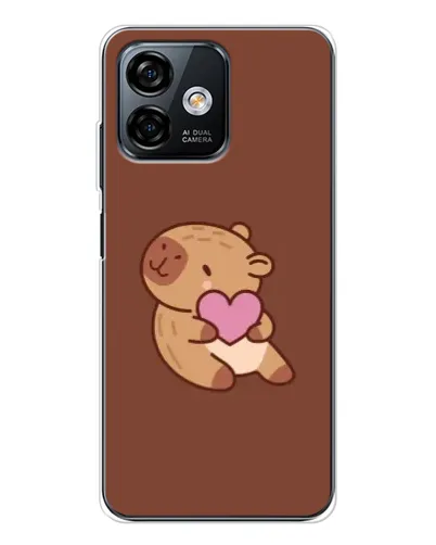 Чехол для Ulefone Note 16 Pro с картинкой «Капибара с сердцем»