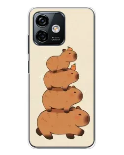 Чехол для Ulefone Note 16 Pro с картинкой «Башня из капибар»