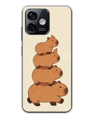 Чехол для Ulefone Note 16 Pro с картинкой «Башня из капибар»