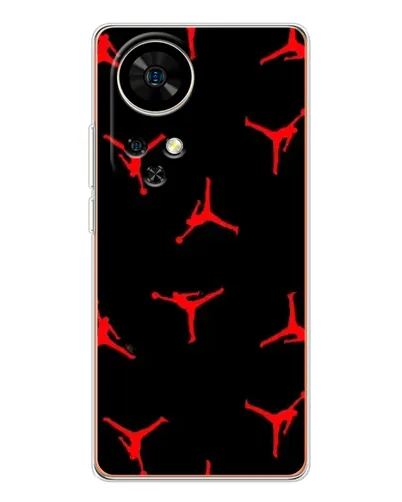 Чехол для Ulefone Note 17 Pro с картинкой «Jordan Red Pattern»