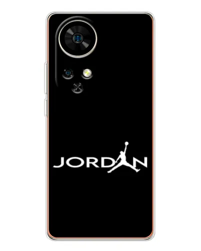 Чехол для Ulefone Note 17 Pro с картинкой «Jordan White Logo»