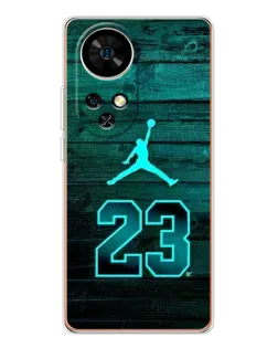 Чехол для Ulefone Note 17 Pro с картинкой «Jordan Cyan 23»