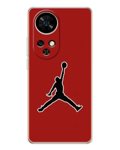 Чехол для Ulefone Note 17 Pro с картинкой «Jordan Red Back»