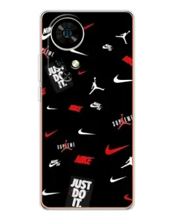 Чехол для Ulefone Note 17 Pro с картинкой «Nike Mix Pattern»