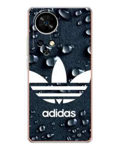 Чехол для Ulefone Note 17 Pro с картинкой «Adidas Trefoil Blue»
